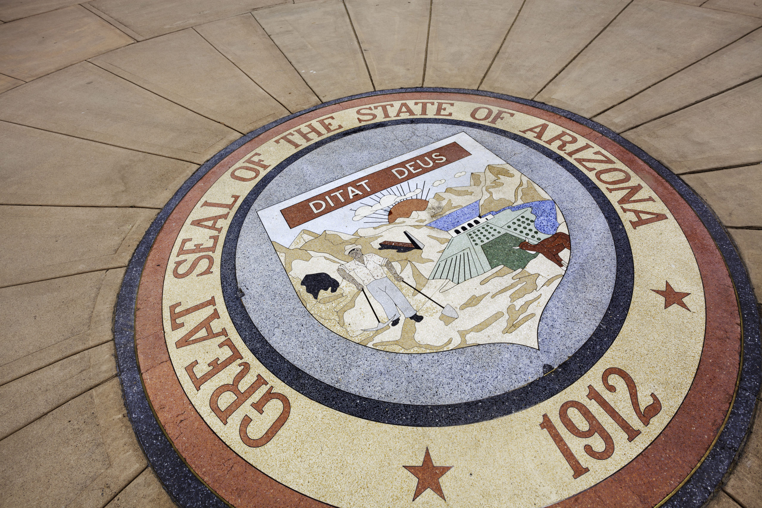 A picture of the Great Seal of the State of Arizona